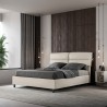 Tweepersoonsbed 160x190 met opbergruimte en gevoerde hoofdkussens Nandy Verkoop