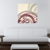 Ingelegd houten schilderij 75x75cm modern abstract ontwerp Gear Korting