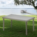Set van 12 stuks rechthoekige polyrotan tafels 150x90cm Grand Soleil Boheme Afmetingen