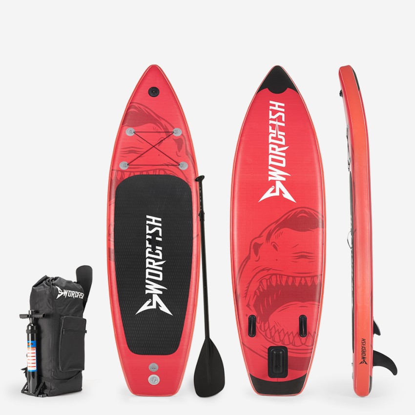 Opblaasbare SUP Stand Up Paddle Board voor kinderen 260 cm Red Shark Junior Aanbieding Opblaasbare SUP Stand Up Paddle Board voor kinderen 260 cm Red Shark Junior Aanbieding