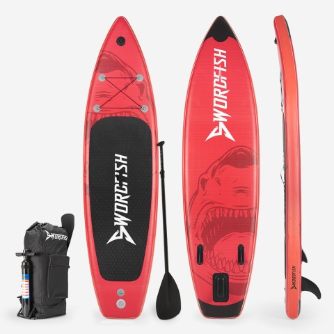 SUP opblaasbare Stand Up Paddle Touring board voor volwassenen 366cm Red Shark Pro XL