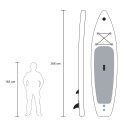 SUP opblaasbare Stand Up Paddle Touring board voor volwassenen 366cm Red Shark Pro XL 
