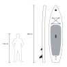 SUP opblaasbare Stand Up Paddle Touring board voor volwassenen 366cm Red Shark Pro XL 