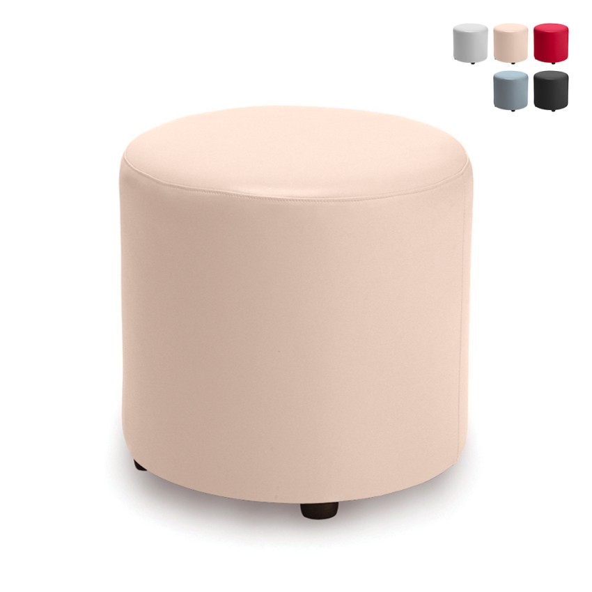 Moderne cilindrische poef van kunstleer Ø 40cm voor woonkamer en wachtruimte Aanbieding Moderne cilindrische poef van kunstleer Ø 40cm voor woonkamer en wachtruimte Aanbieding