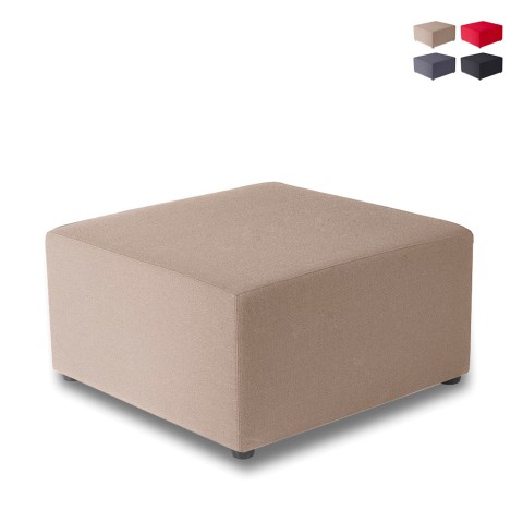 Grote vierkante poef 75x75cm modern design voor woonkamer of wachtkamer Aanbieding