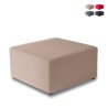 Grote vierkante poef 75x75cm modern design voor woonkamer of wachtkamer Aanbieding