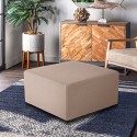 Grote vierkante poef 75x75cm modern design voor woonkamer of wachtkamer Verkoop