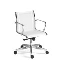 Witte ergonomische bureaustoel met laag ademend materiaal Stylo LWT Aanbod