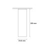 Moderne cilinderplafondlamp, hangspot 20cm - Cromia 