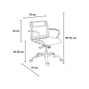 Witte ergonomische bureaustoel met laag ademend materiaal Stylo LWT Korting