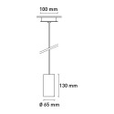 Hanglamp design cilinder 13cm keuken restaurant Cromia 