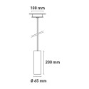 Design hanglamp voor keuken en restaurant, cilindervorm 20cm Cromia 