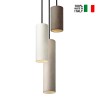 Moderne hanglamp met 3 lichten, cilinderdesign Cromia Catalogus