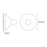 Minimalistisch design wand- en plafondlamp Ada in beton 