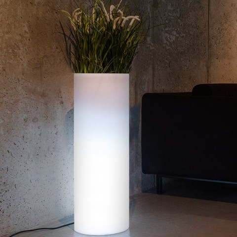 Verlicht plantenbak tuin modern design cilinder Barocco Aanbieding