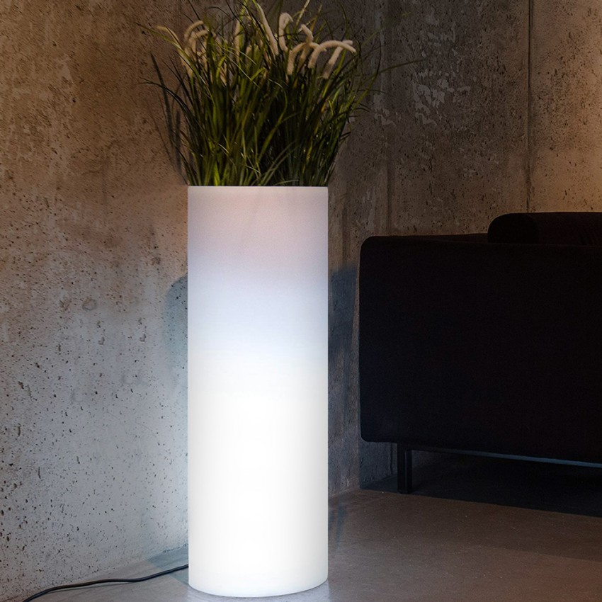 Verlicht plantenbak tuin modern design cilinder Barocco Aanbieding Verlicht plantenbak tuin modern design cilinder Barocco Aanbieding
