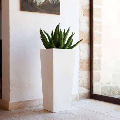 Pannenlap voor tuinplanten hoge vaas moderne stijl plantenbak Egizio