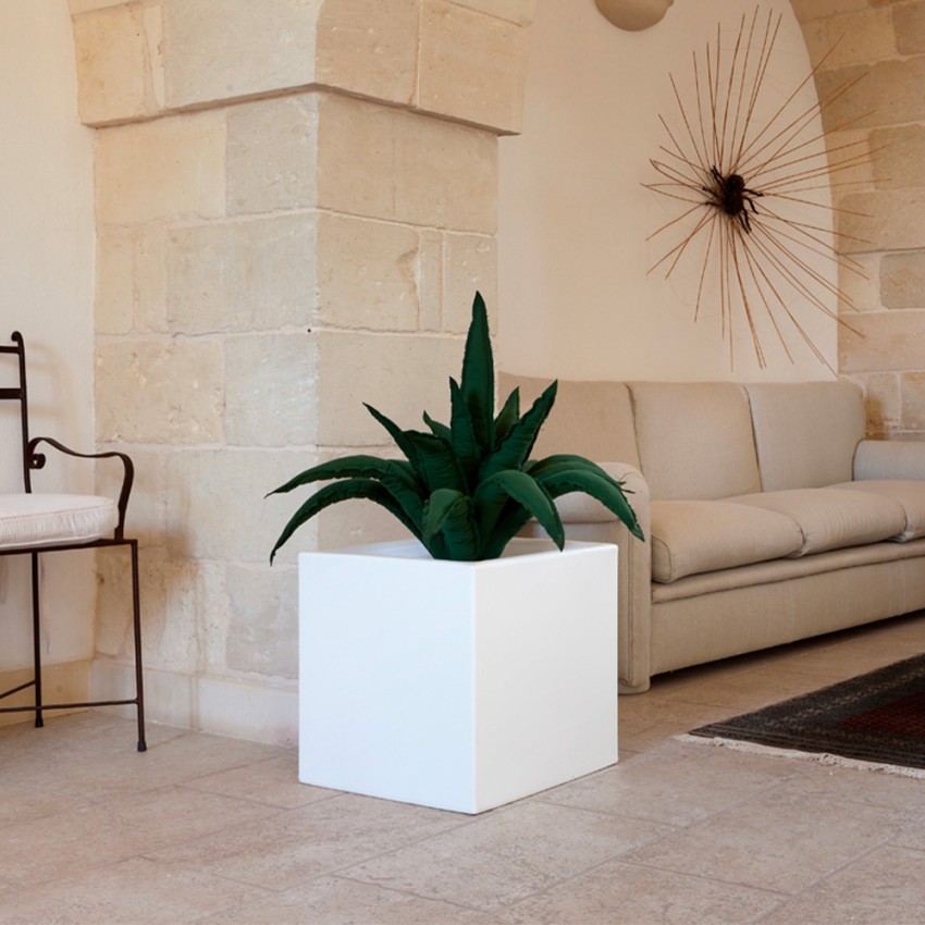 Vierkante tuinvaas voor planten, moderne stijl, polyethyleen Ellenico Aanbieding Vierkante tuinvaas voor planten, moderne stijl, polyethyleen Ellenico Aanbieding