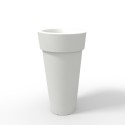 Moderne plantenbak op zuil, 70 cm hoog, stijl Messapico Kortingen