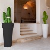 Moderne plantenbak op zuil, 70 cm hoog, stijl Messapico Aanbod