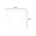 Romano plantenbak voor bloemen modern design ø 70 tuin terras Prijs