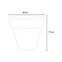 Moderne design plantenbak ø 80 voor tuin- en balkonplanten Romano Kosten