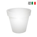 Moderne verlichte plantenpot voor bloemen terras tuin Romano Korting