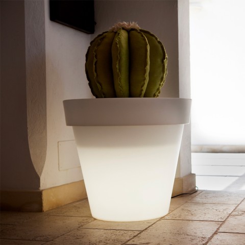 Moderne verlichte plantenpot voor bloemen terras tuin Romano Aanbieding