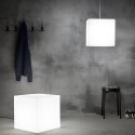 Lichtgevende kubus display winkel poef bijzettafel bar tuin Icekub Aanbieding