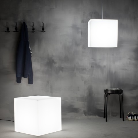 Lichtgevende kubus display winkel poef bijzettafel bar tuin Icekub Aanbieding