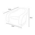 Moderne design lounge fauteuil voor buiten in polyethyleen bar restaurant Klimt Afmetingen