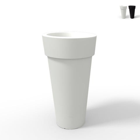 Moderne plantenbak op zuil, 70 cm hoog, stijl Messapico Aanbieding