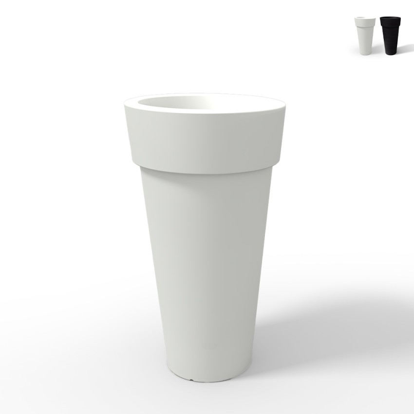 Moderne plantenbak op zuil, 70 cm hoog, stijl Messapico Aanbieding
