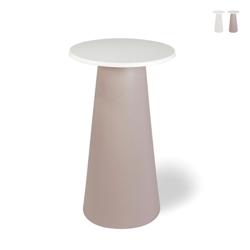 Moderne ronde hoge tafel voor buiten van polyethyleen Mikò 2.0 Aanbieding Moderne ronde hoge tafel voor buiten van polyethyleen Mikò 2.0 Aanbieding
