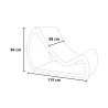 Modulaire buitenstoel modern design polyethyleen Fusion Korting
