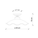 Plafondlamp keramiek klassiek design Belluno PL Kortingen