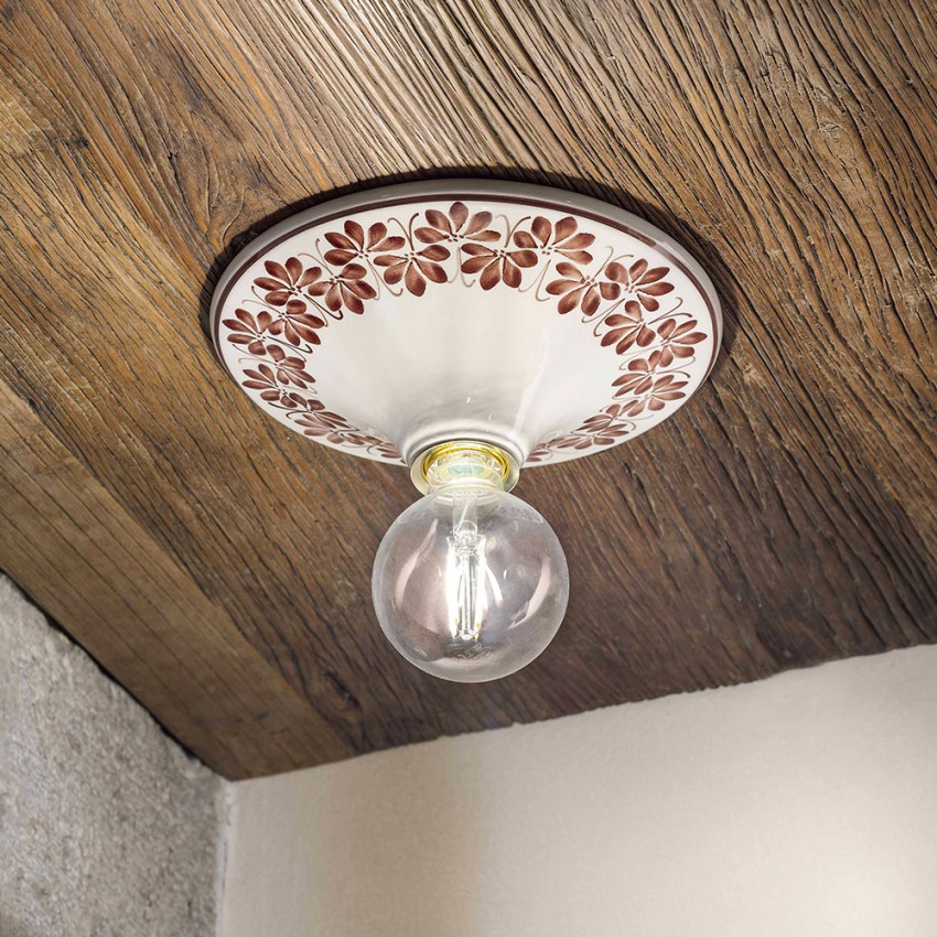 Klassiek design plafondlamp met handgeschilderd Trieste PL Aanbieding Klassiek design plafondlamp met handgeschilderd Trieste PL Aanbieding