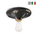 Vintage design plafondlamp van handbeschilderd keramiek PL Prijs