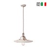 Industriële Vintage Hanglamp van IJzer en Keramiek Country SO 