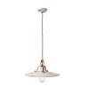 Industriële Vintage Hanglamp van IJzer en Keramiek Country SO 