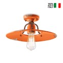 Vintage design plafondlamp van ijzer en keramiek, Country PL plafondlamp Karakteristieken