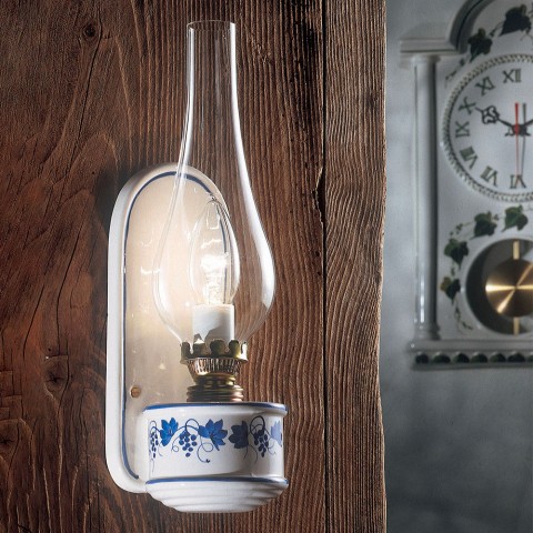 Klassiek ontworpen wandlamp handbeschilderde keramiek Pompei AP1 Aanbieding
