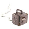 Handbeschilderde tafellamp vintage design ijzer en keramiek Industrial TA Voorraad