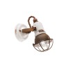 Wandlamp van ijzer en keramiek in vintage industrieel ontwerp Loft AP 