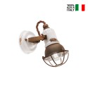 Wandlamp industrieel vintage design ijzer en keramiek Loft AP Aankoop