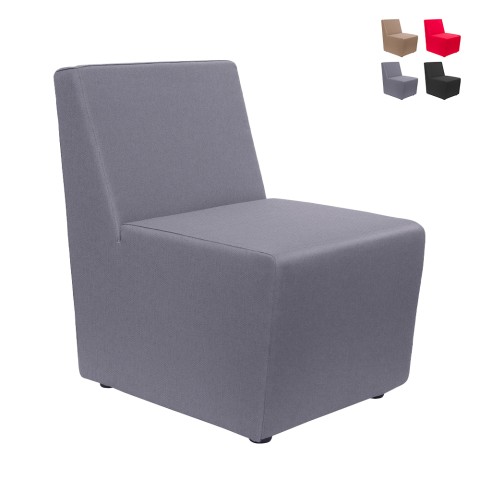 Moderne modulaire wachtkamerstoel Coach met bekleding Aanbieding