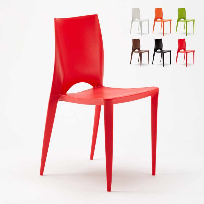 Set van 20 polypropyleen stoelen in modern design Color Catalogus