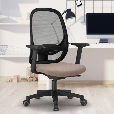 Smartworking bureaustoel ergonomische fauteuil met ademend mesh Easy T