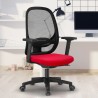 Ergonomische rode bureaustoel ademende mesh smartworking Easy R Aanbieding