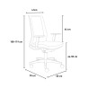Ergonomische design bureaustoel grijs ademend mesh Blow G Catalogus